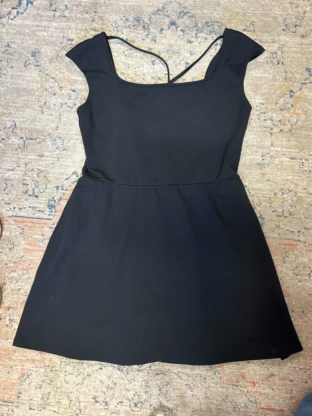 Black Athletic Dress with built in shorts